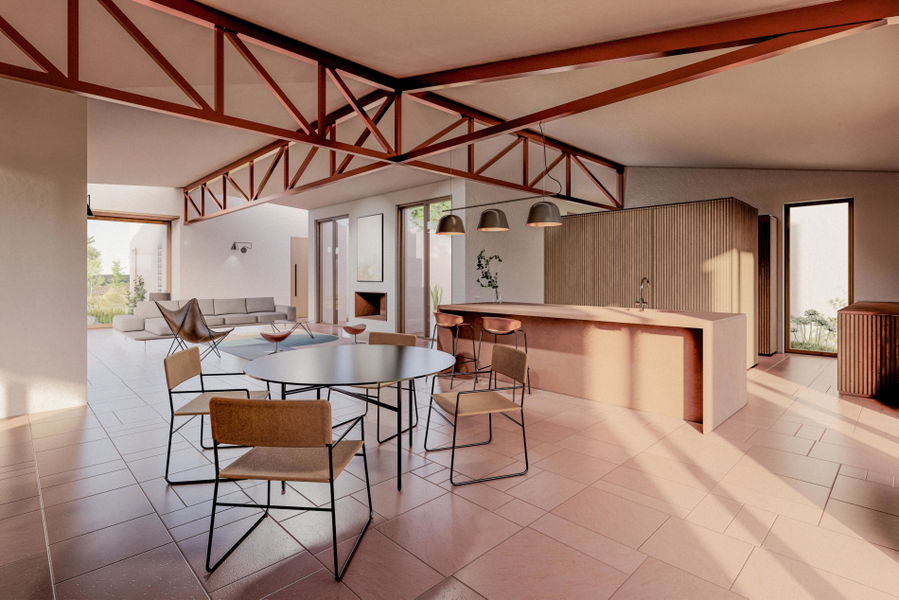 Baugrundstück mit bestehender Genehmigung für ein Haus mit Pool in Ses Salines