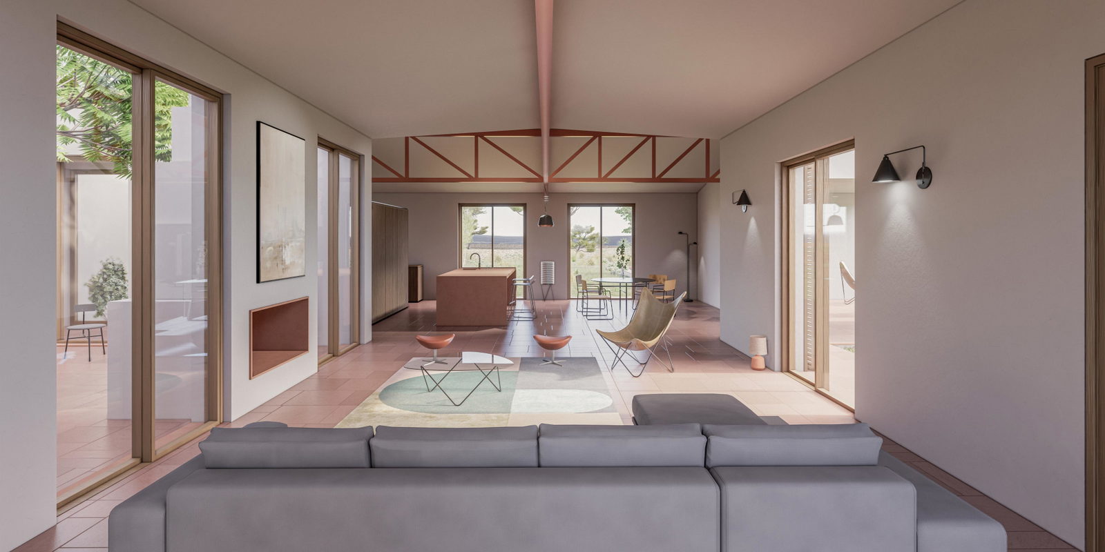Baugrundstück mit bestehender Genehmigung für ein Haus mit Pool in Ses Salines