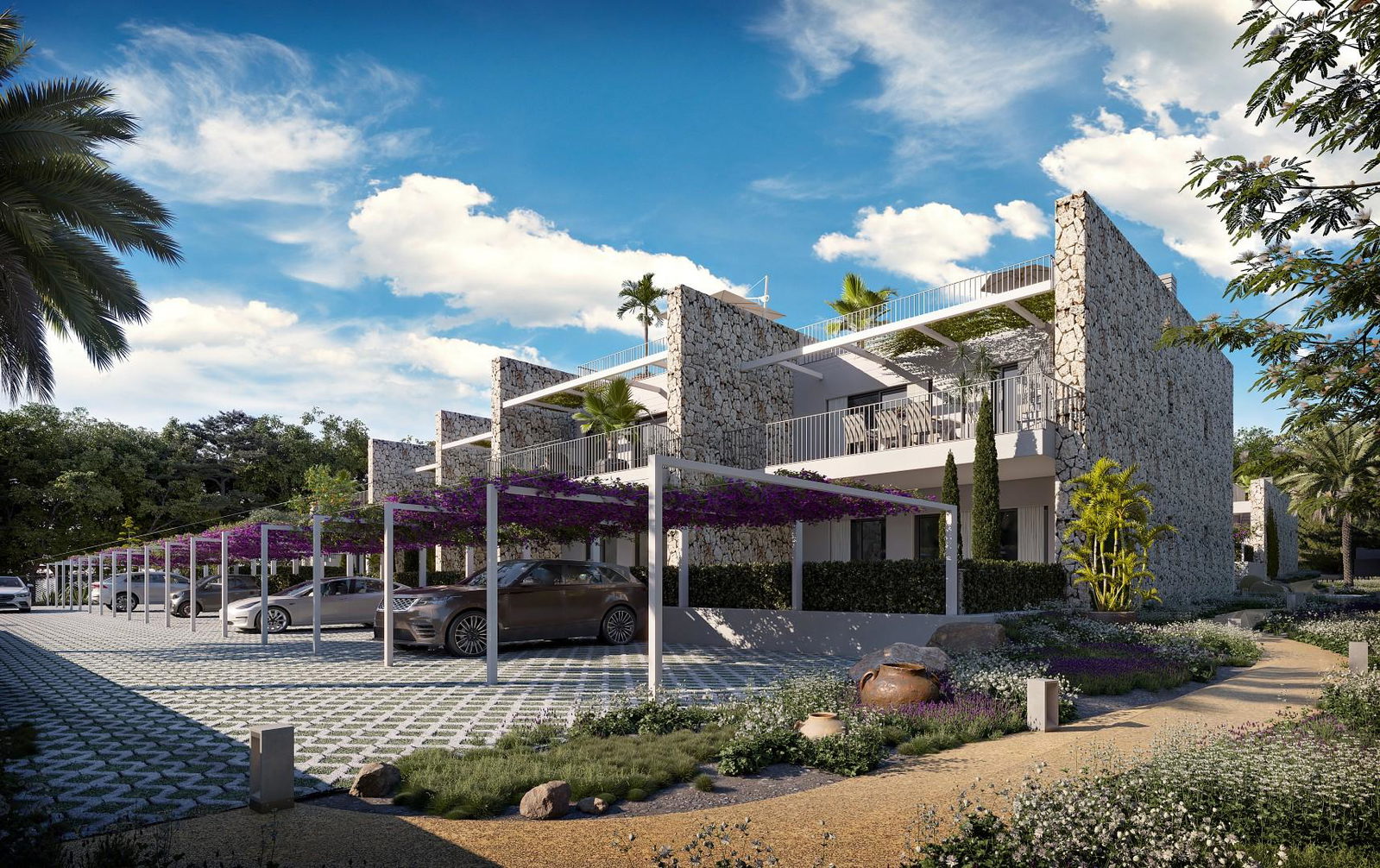 Wunderschöne, neu gebaute Wohnung mit Meerblick und privatem Garten in Sant Elm