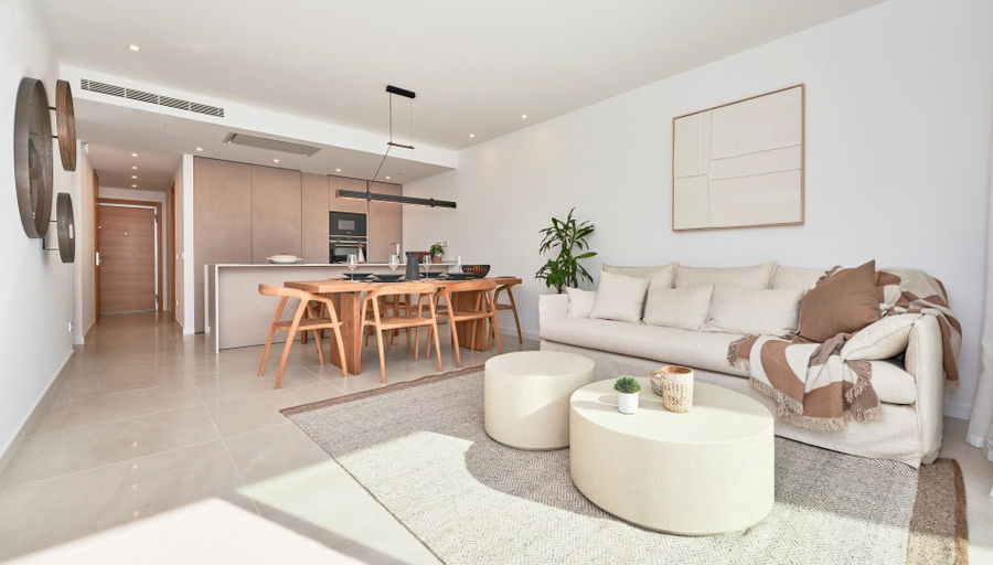 Wunderschöne, neu gebaute Wohnung mit Meerblick und privatem Garten in Sant Elm