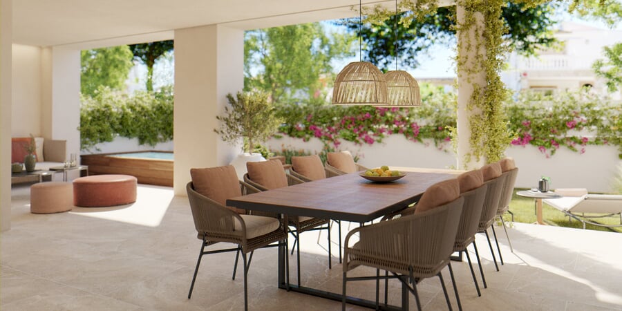 Exclusive new built corner apartment with garden and pool in popular Ciudad Jardin