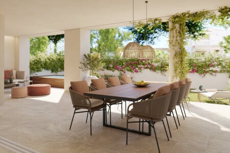 Exclusive new built corner apartment with garden and pool in popular Ciudad Jardin