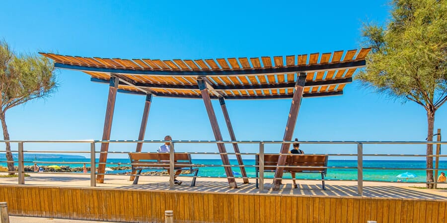 Stilvolle Wohnung in Strandnähe mit großer privater Terrasse in Portixol