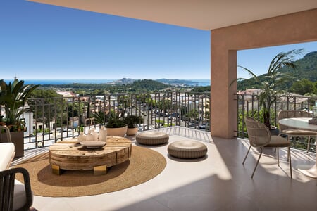 Modern duplex with large terrace in the historic Capdepera