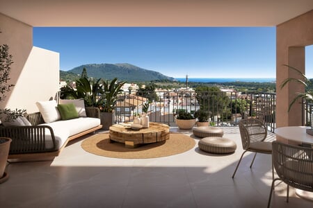 Neugebautes Penthouse mit Meerblick von der Dachterrasse in Capdepera