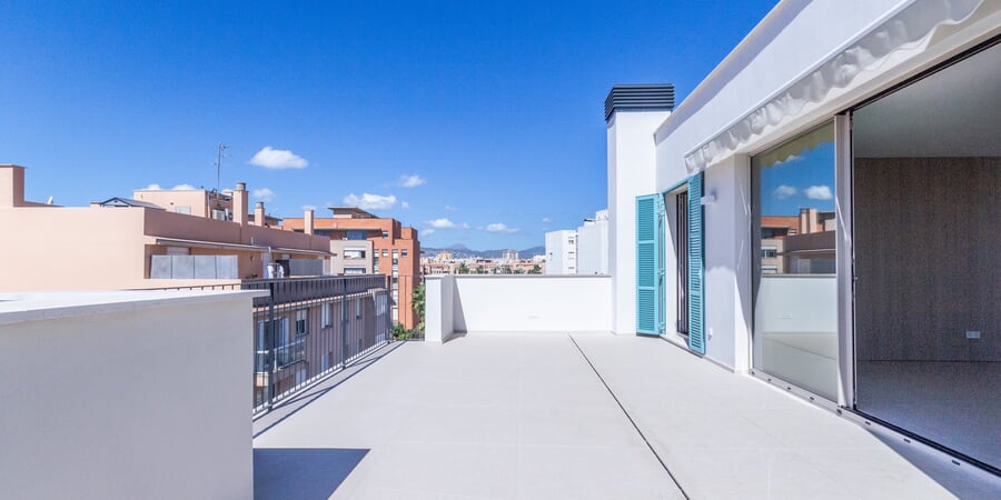 Ático dúplex de nueva construcción en Portixol, primera ocupación, con terraza de 35 m²