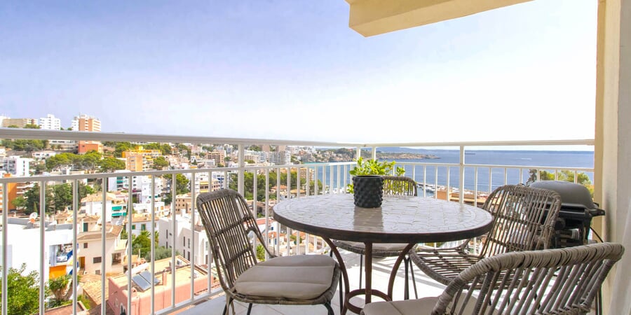 Penthouse mit Terrasse und Panoramablick auf das Meer in San Agustín