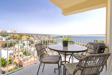 Penthouse mit Terrasse und Panoramablick auf das Meer in San Agustín