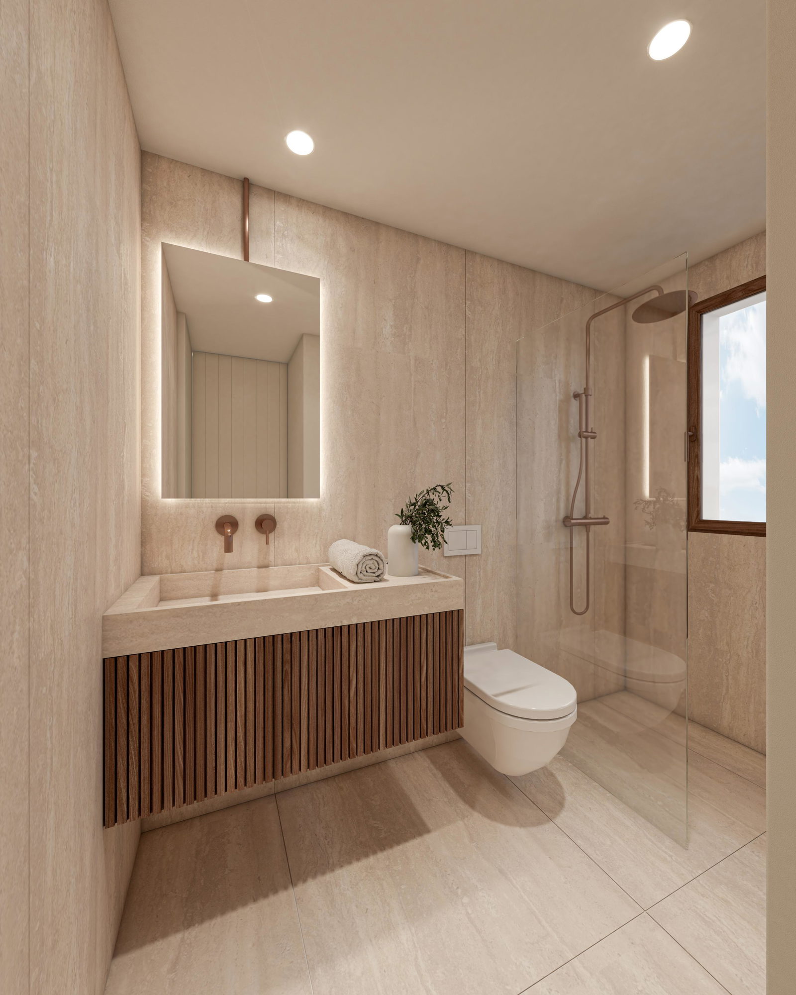 Ático dúplex de nueva construcción con terraza y vistas al mar en Portixol