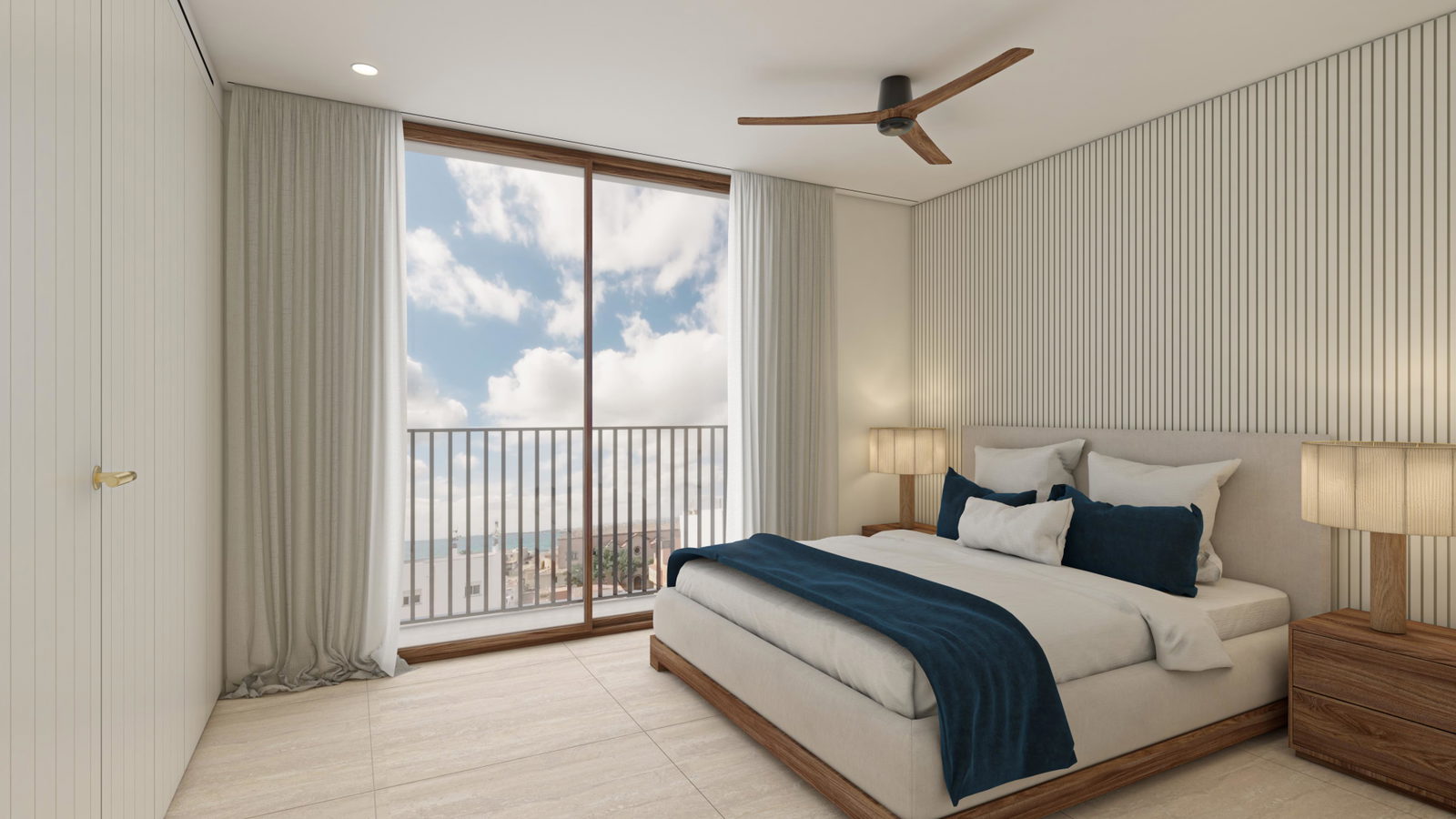 Ático dúplex de nueva construcción con terraza y vistas al mar en Portixol