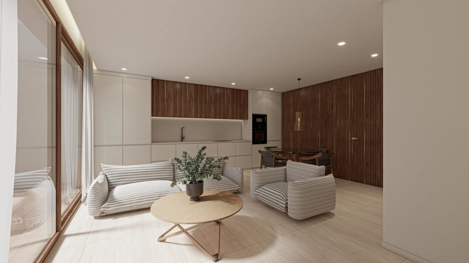 Ático dúplex de nueva construcción con terraza y vistas al mar en Portixol