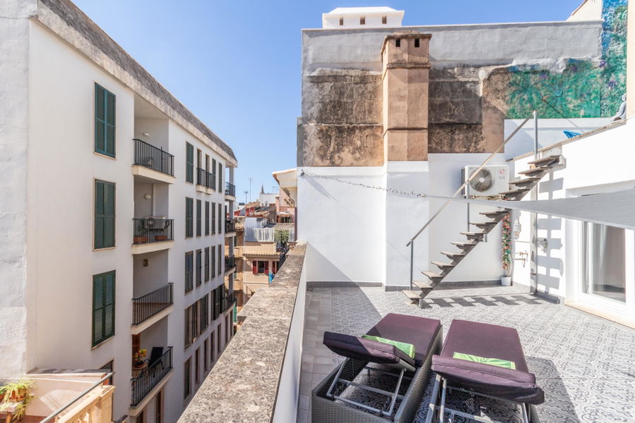 Ático único con varias terrazas en el encantador casco antiguo