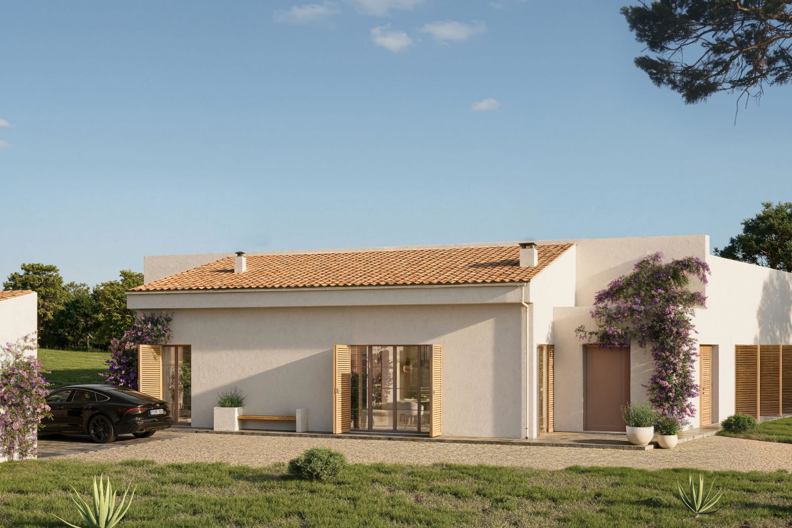 Neubau-Landhaus mit Garten, Pool und fantastischem Ausblick zum Verkauf in der Nähe von Sant Joan