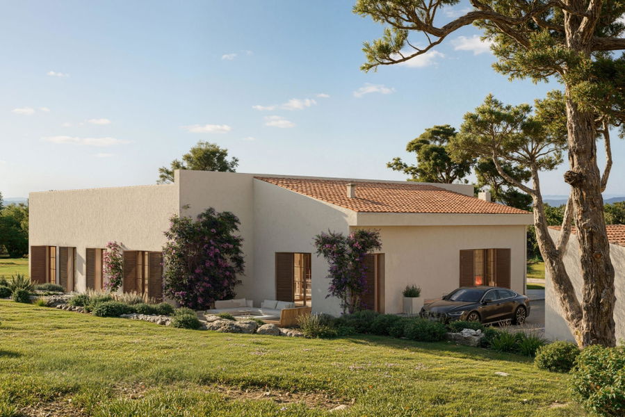 Neubau-Landhaus mit Garten, Pool und fantastischem Ausblick zum Verkauf in der Nähe von Sant Joan