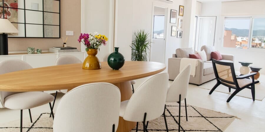 Stilvoll renovierte Wohnung mit atemberaubender Aussicht und Terrasse in Portixol