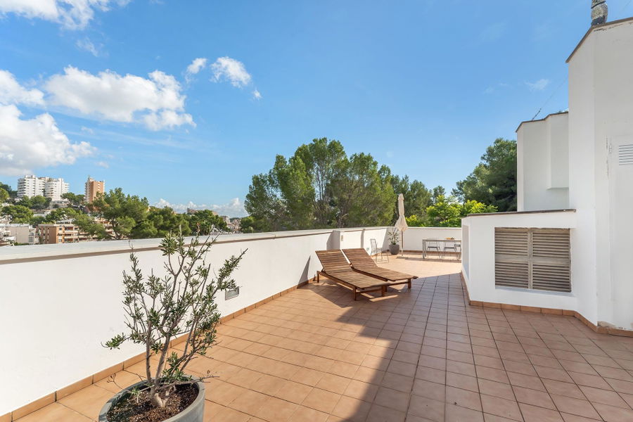 Modernes und geschmackvoll gestaltetes Penthouse mit zwei Terrassen in San Agustín