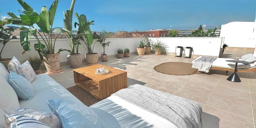 Ático de obra nueva muy luminoso en Son Dameto: moderno, céntrico y exclusivo