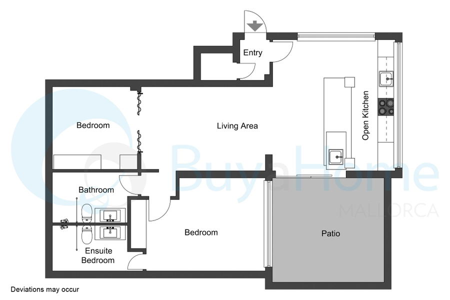Stilvolle und gemütliche Wohnung mit Gemeinschaftspool in Santa Ponsa