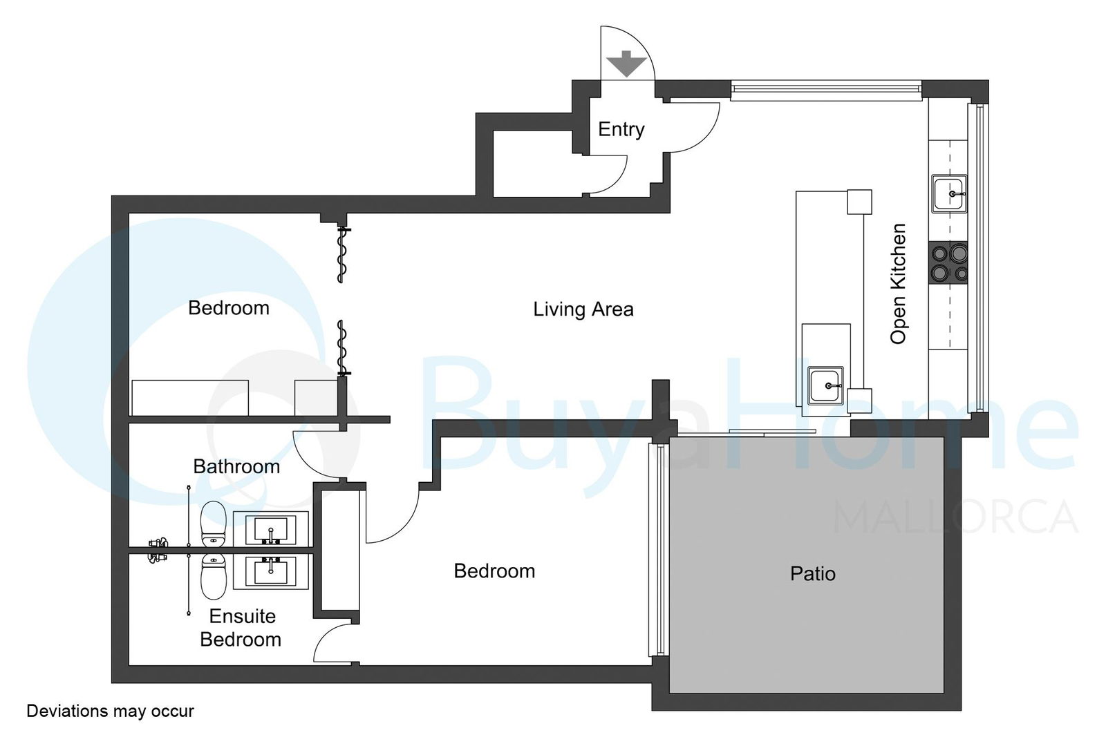 Stilvolle und gemütliche Wohnung mit Gemeinschaftspool in Santa Ponsa