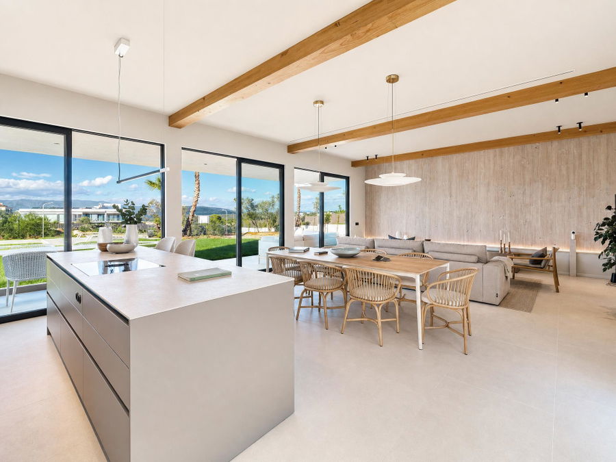 Elegante villa de nueva construcción con vistas panorámicas y una gran piscina en Son Gual