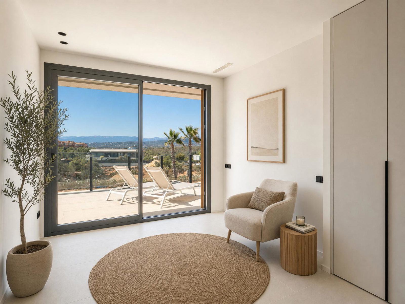 Elegante villa de nueva construcción con vistas panorámicas y una gran piscina en Son Gual