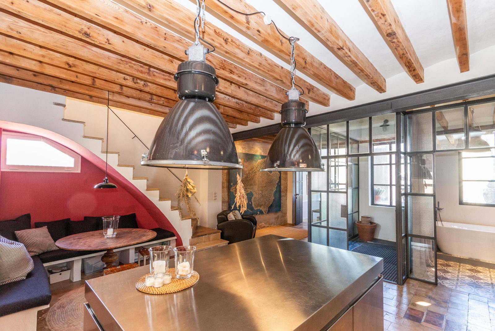 Fantastisk takvåning med tre stora terrasser i hjärtat av Palma