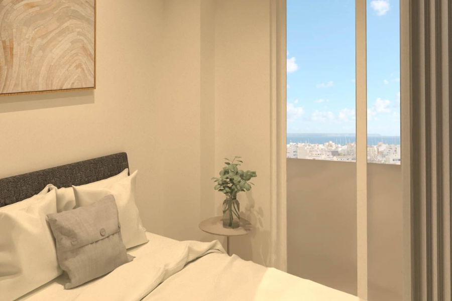 Brandneue, moderne Wohnung mit Meerblick in Son Espanyolet