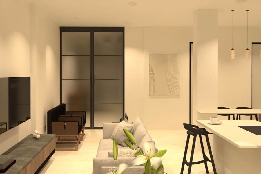 Brandneue, moderne Wohnung mit Meerblick in Son Espanyolet