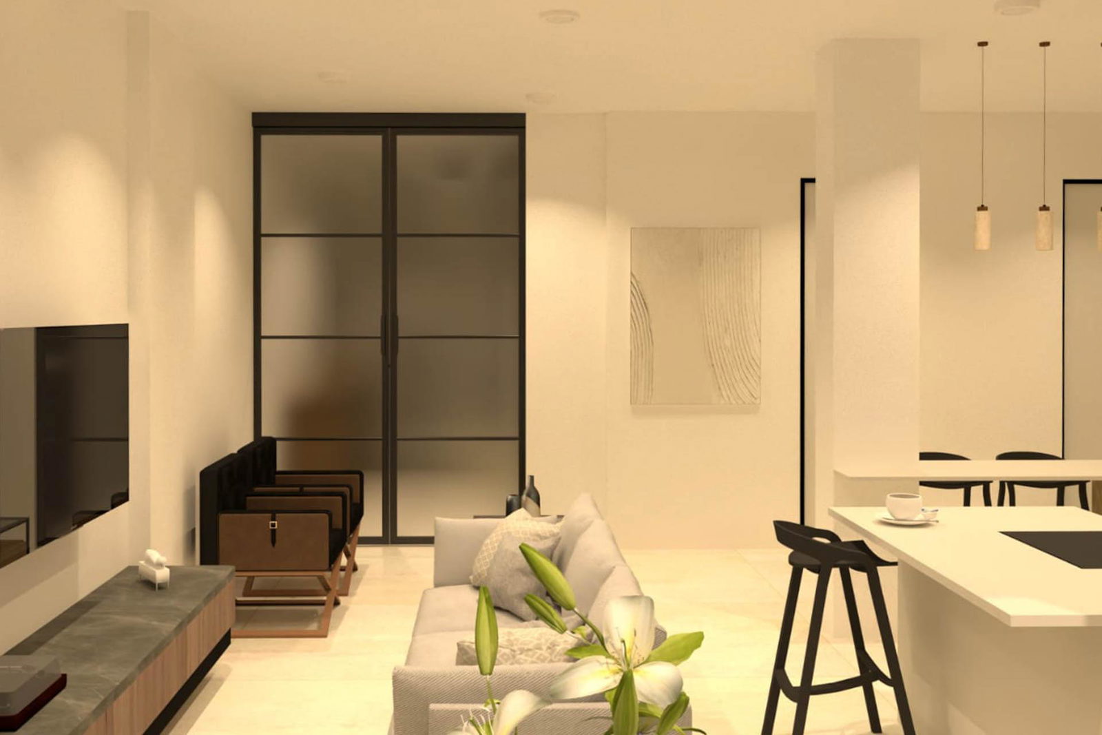 Brandneue, moderne Wohnung mit Meerblick in Son Espanyolet