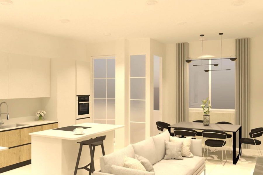 Brandneue, moderne Wohnung mit Meerblick in Son Espanyolet