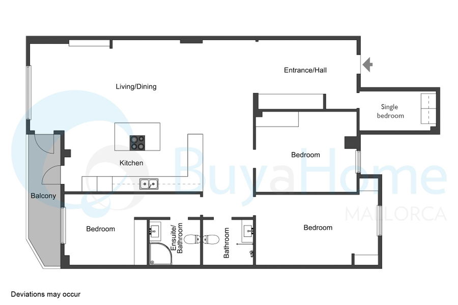 Brandneue, moderne Wohnung mit Meerblick in Son Espanyolet