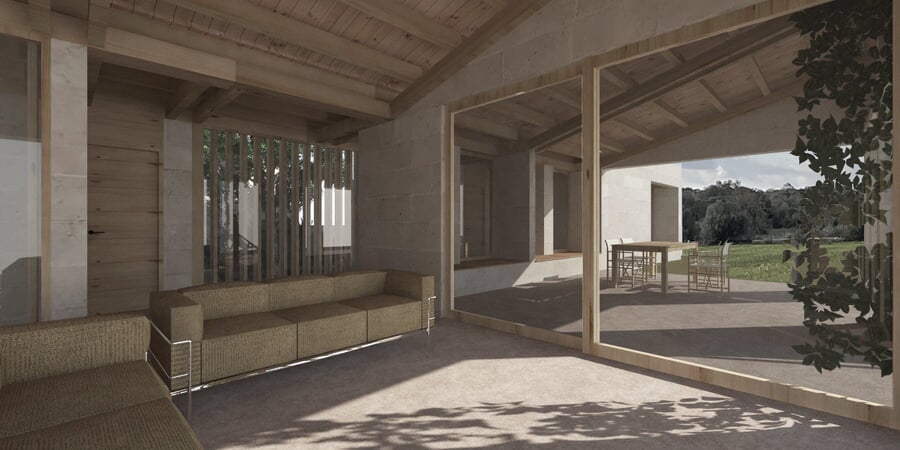 Plot with sustainable new build project with pool near Es Trenc Campos