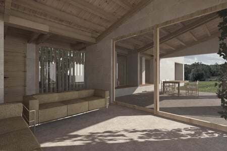 Plot with sustainable new build project with pool near Es Trenc Campos