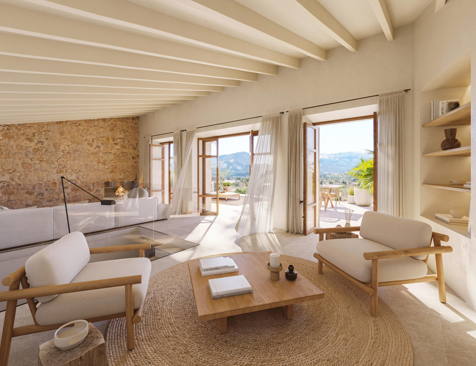Luxuriöses Stadthaus mit Pool und Tramuntana-Blick in Santa María del Camí