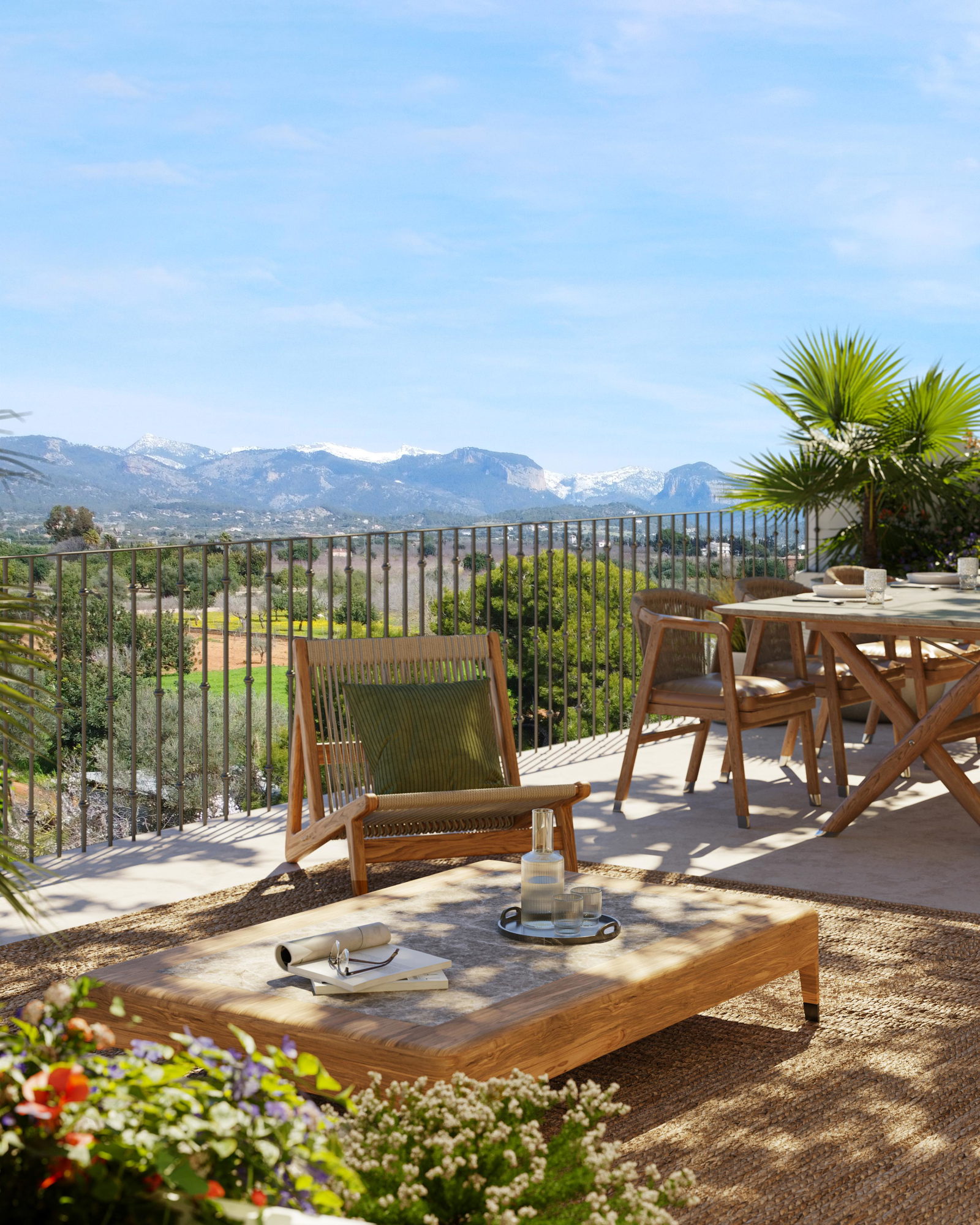 Luxuriöses Stadthaus mit Pool und Tramuntana-Blick in Santa María del Camí