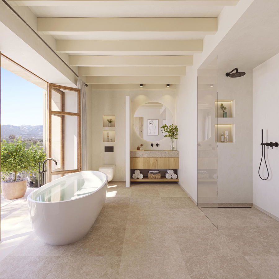 Luxuriöses Stadthaus mit Pool und Tramuntana-Blick in Santa María del Camí
