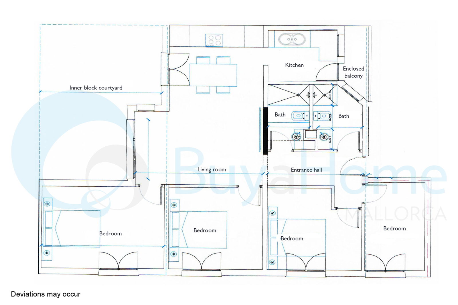 Moderne und geräumige, brandneue Wohnung in der Nähe von Santa Catalina