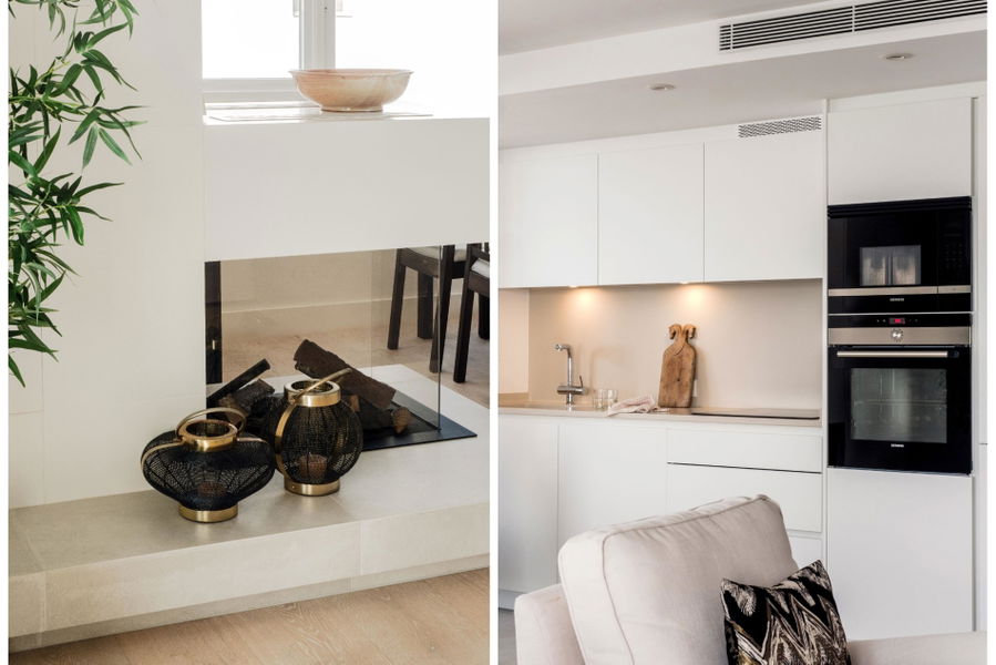 Toppmodern lägenhet högst upp i första linjen med fantastisk havsutsikt och terrass i Molinar