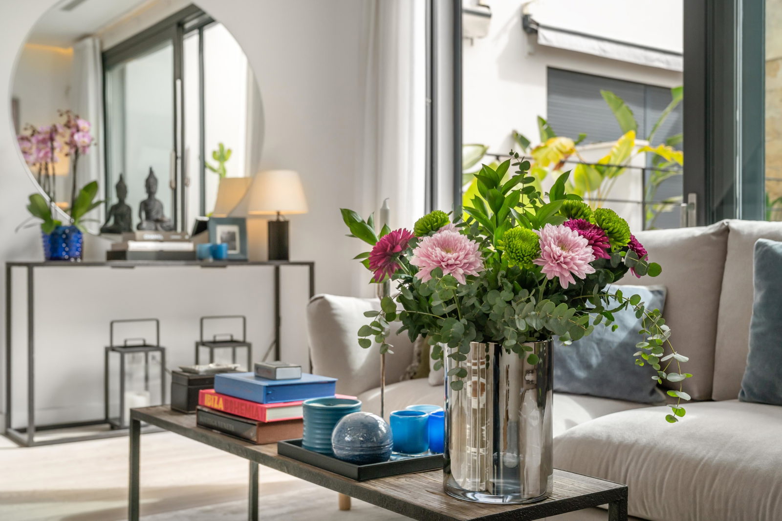 Eleganter Stadthaus mit privater Dachterrasse, Aufzug und Meerblick in Molinar
