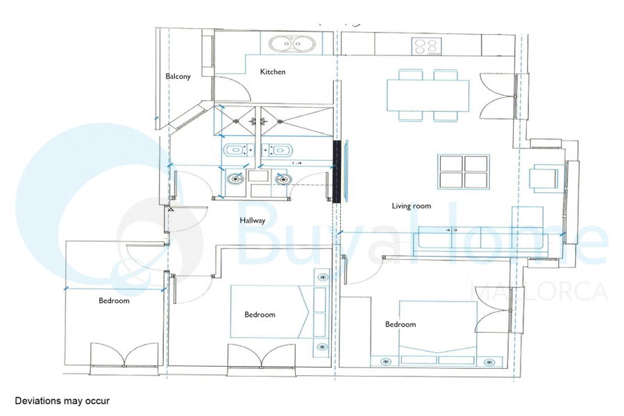 Moderne, brandneue Wohnung im Stadtzentrum von Palma