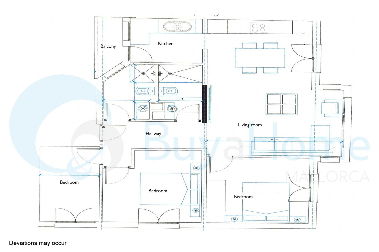 Moderne, brandneue Wohnung im Stadtzentrum von Palma
