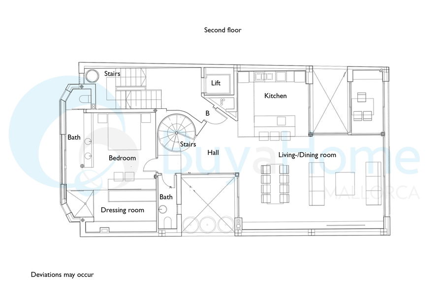Wunderschönes Duplex-Penthouse mit Dachterrasse und atemberaubendem Meerblick in Molinar