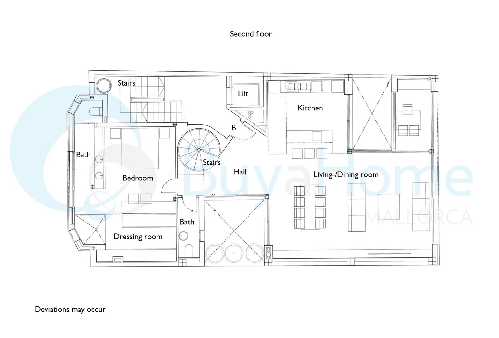 Wunderschönes Duplex-Penthouse mit Dachterrasse und atemberaubendem Meerblick in Molinar