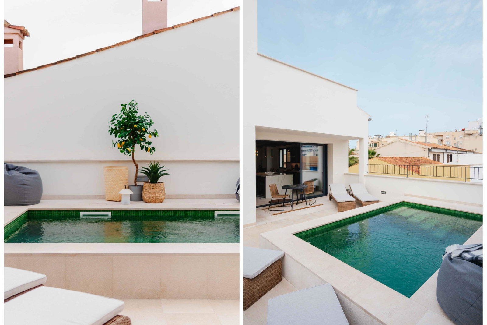 Wunderschön gestaltetes Stadthaus mit Pool und Dachterrasse in Son Espanyolet