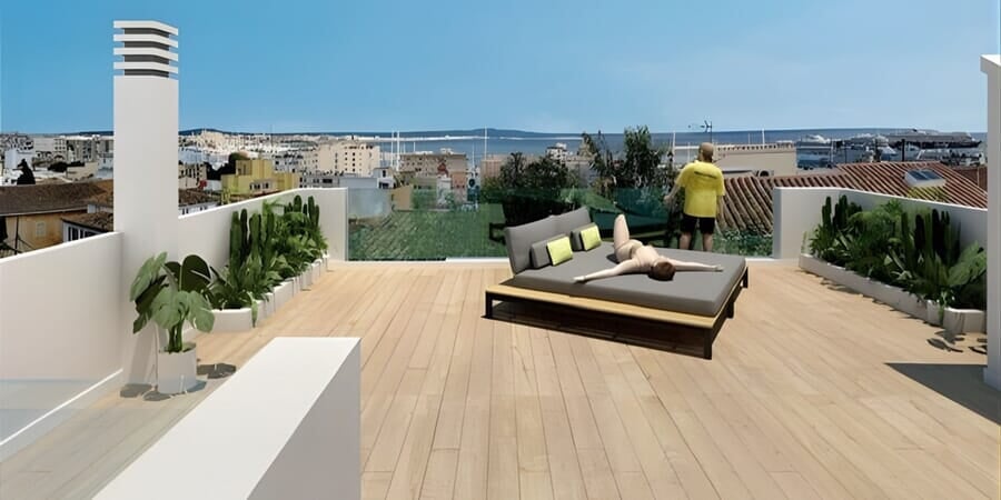 Proyecto de construcción con licencia para una casa con piscina y terraza en El Terreno.