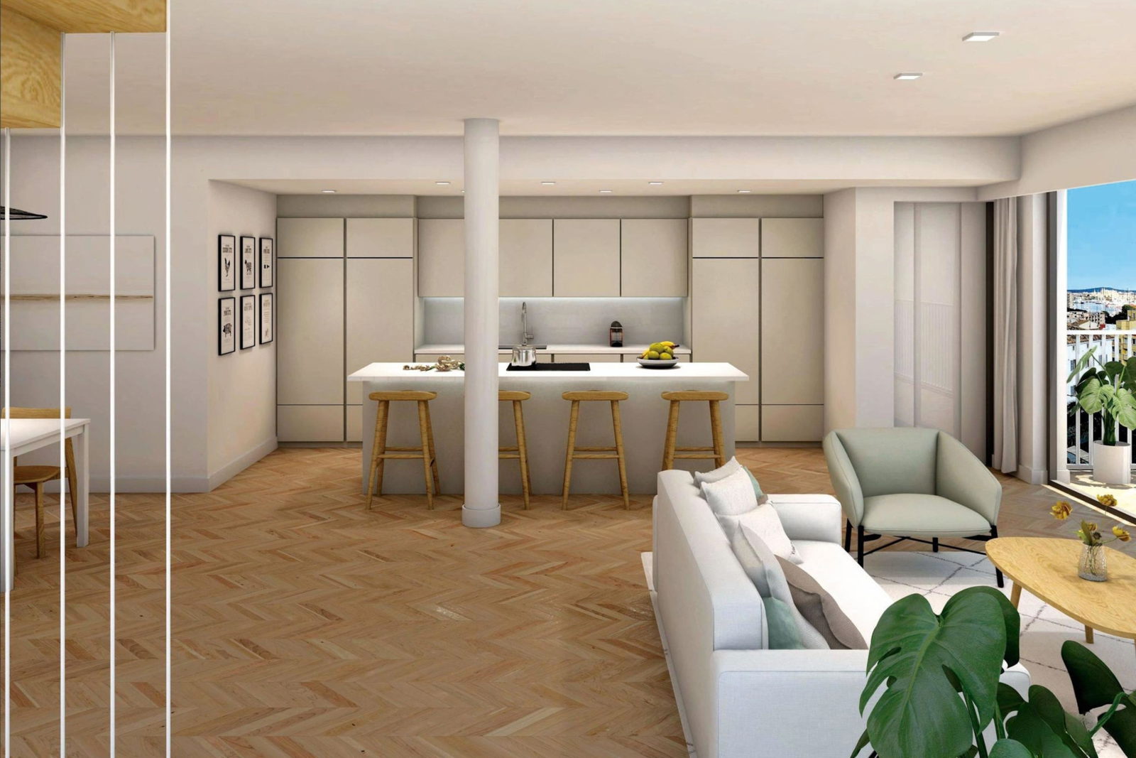 Sanierungsprojekt mit Baugenehmigung für ein Haus mit Dachterrasse und Pool in El Terreno