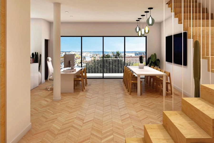 Sanierungsprojekt mit Baugenehmigung für ein Haus mit Dachterrasse und Pool in El Terreno