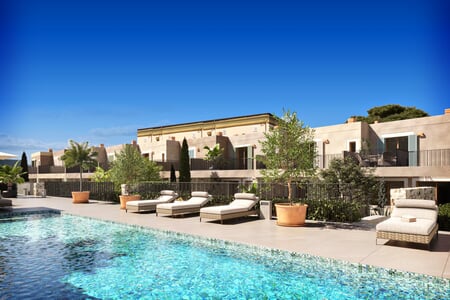 Elegant nybyggt radhus med privat trädgård och gemensam pool i Artà