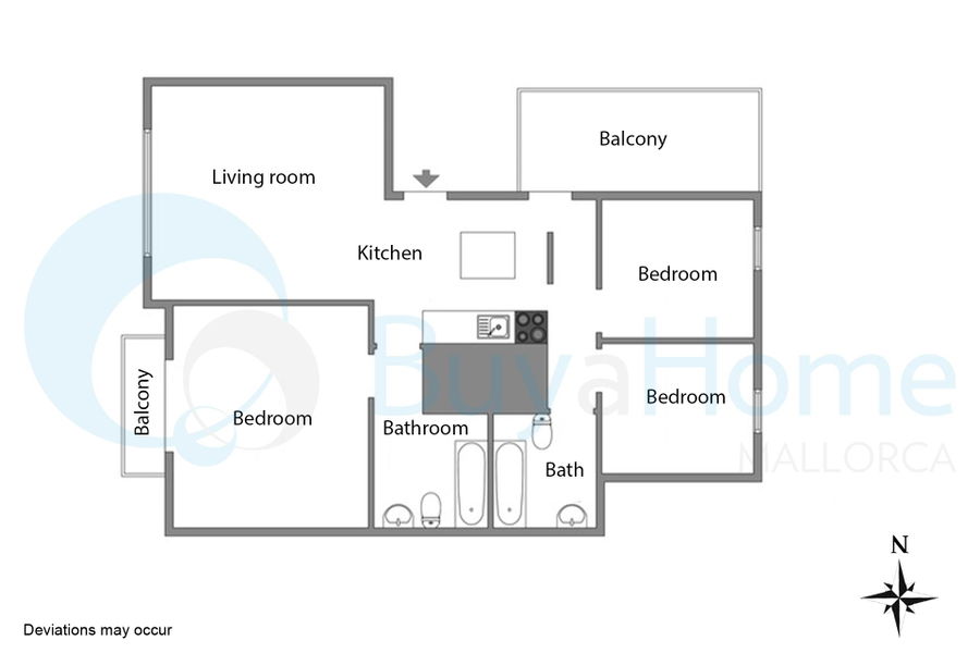 Stylish beach apartment for sale in Molinar – just 200 metres from the sea