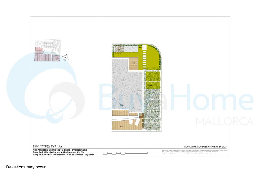 Neubau-Doppelhaushälfte mit grossem Garten in Cala Ratjada zu verkaufen